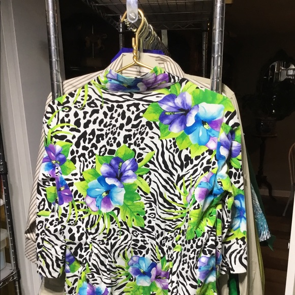 Erin London Zip Up Colorful Blazer - Picture 11 of 14